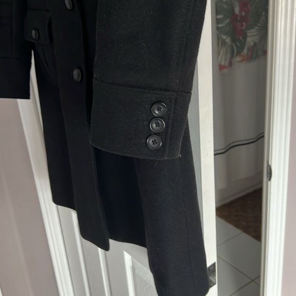 Military black wool dress coat by The Gap. Excellent condition fully lined. - Picture 3 of 11